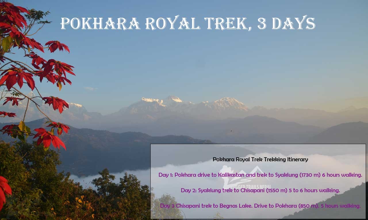 3 days trek in pokhara royal trek